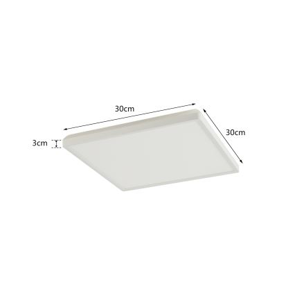 Brilagi - LED Prigušiva svjetiljka sa senzorom za pokret i dan/noć ULTRA SLIM LED/18W/230V 30x30 cm + daljinski upravljač