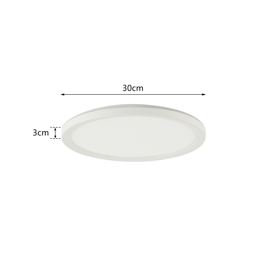 Brilagi - LED Prigušiva svjetiljka sa senzorom za pokret i dan/noć ULTRA SLIM LED/18W/230V pr. 30 cm + daljinski upravljač