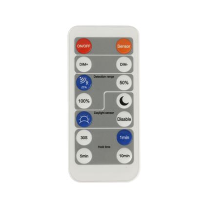 Brilagi - LED Prigušiva svjetiljka sa senzorom za pokret i dan/noć ULTRA SLIM LED/24W/230V pr. 42 cm + daljinski upravljač