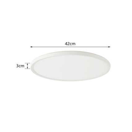 Brilagi - LED Prigušiva svjetiljka sa senzorom za pokret i dan/noć ULTRA SLIM LED/24W/230V pr. 42 cm + daljinski upravljač
