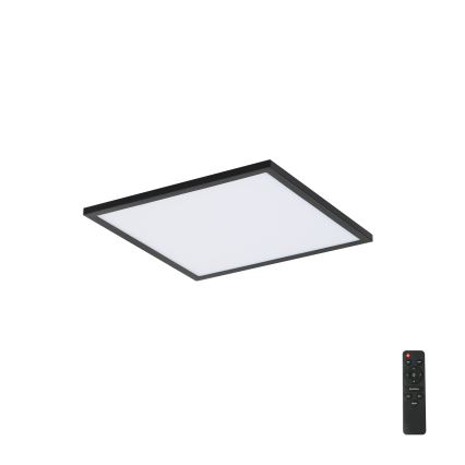 Brilagi - LED Prigušiva stropna svjetiljka SLIMFRAME LED/25W/230V 30x30 cm 3000-6000K crna + daljinski upravljač