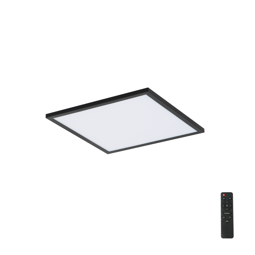 Brilagi - LED Prigušiva stropna svjetiljka SLIMFRAME LED/25W/230V 30x30 cm 3000-6000K crna + daljinski upravljač