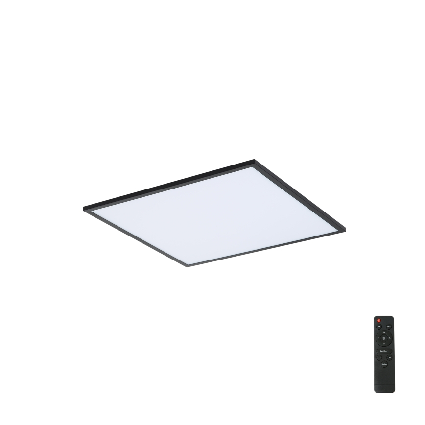 Brilagi - LED Prigušiva stropna svjetiljka SLIMFRAME LED/36W/230V 45x45 cm 3000-6000K crna + daljinski upravljač