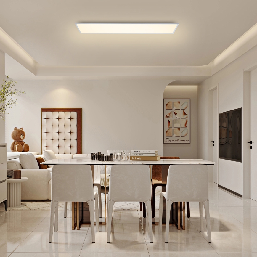 Brilagi - Prigušivo LED stropno svjetlo SLIMFRAME LED/58W/230V 120x30 cm 3000-6000K bijela + daljinski upravljač