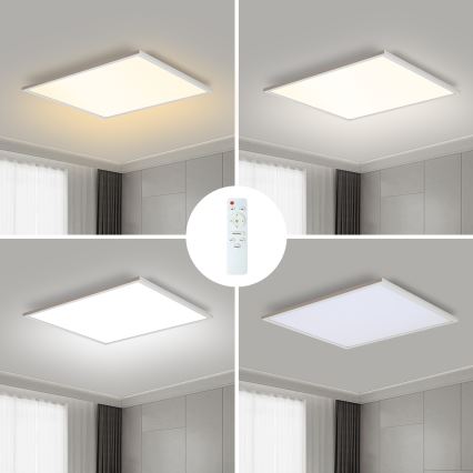 Brilagi - LED Prigušiva stropna svjetiljka SLIMFRAME LED/58W/230V 60x60 cm 3000-6000K bijela + daljinski upravljač