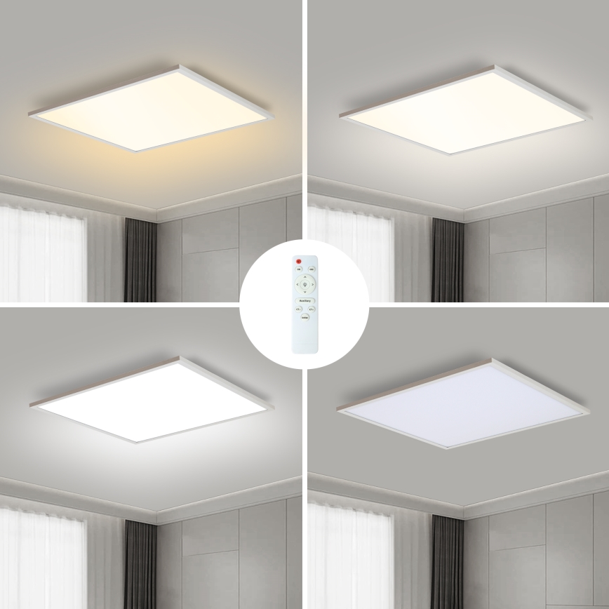 Brilagi - LED Prigušiva stropna svjetiljka SLIMFRAME LED/58W/230V 60x60 cm 3000-6000K bijela + daljinski upravljač