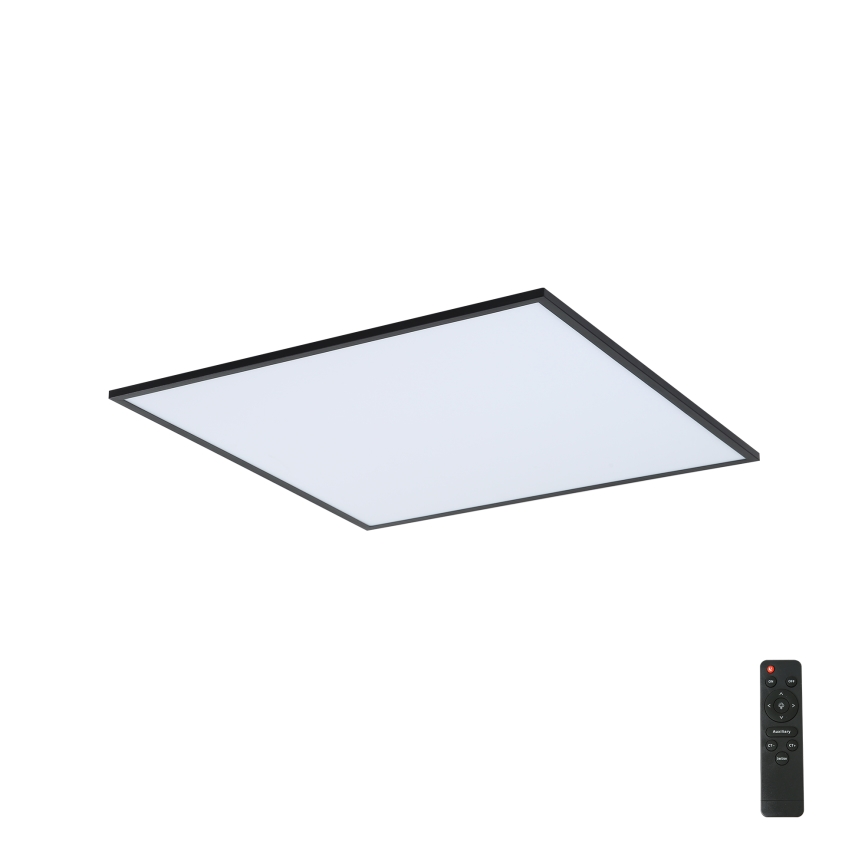 Brilagi - LED Prigušiva stropna svjetiljka SLIMFRAME LED/58W/230V 60x60 cm 3000-6000K crna + daljinski upravljač