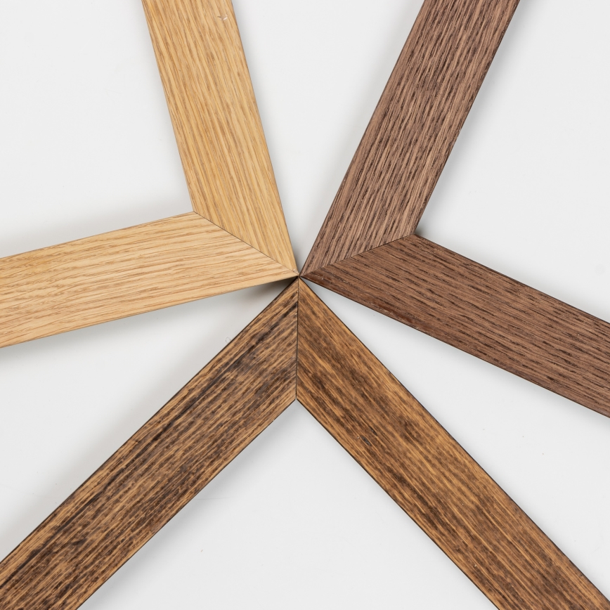Brilagi - LED prigušivo stropno svjetlo SLIMFRAME WOOD LED/36W/230V 49,5x49,5 cm 3000-6000K, smeđe boje + daljinski upravljač