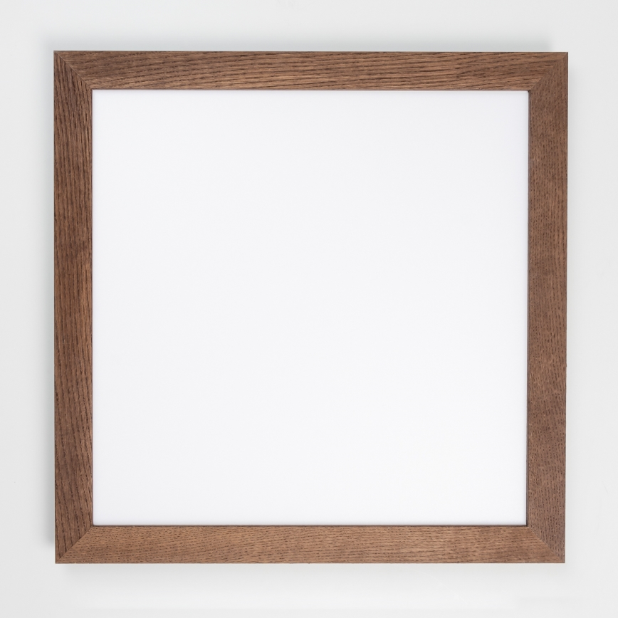 Brilagi - LED prigušivo stropno svjetlo SLIMFRAME WOOD LED/58W/230V 64x64 cm 3000-6000K tamno smeđa + daljinski upravljač