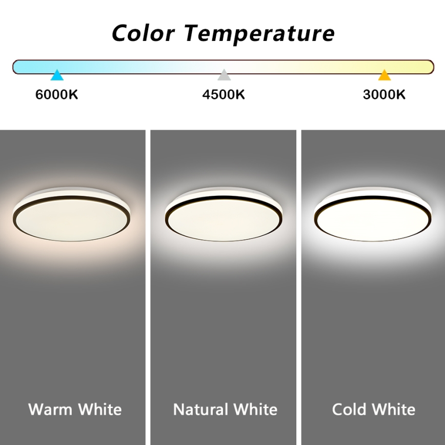 Brilagi - LED Prigušiva stropna svjetiljka SMART LED/28W/230V 3000-6000K pr. 35 cm Wi-Fi Tuya + daljinski upravljač
