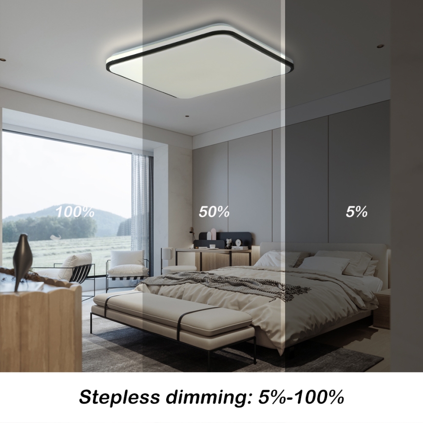Brilagi - LED Prigušiva stropna svjetiljka SMART LED/36W/230V 3000-6000K 45x45 cm Wi-Fi Tuya + daljinski upravljač
