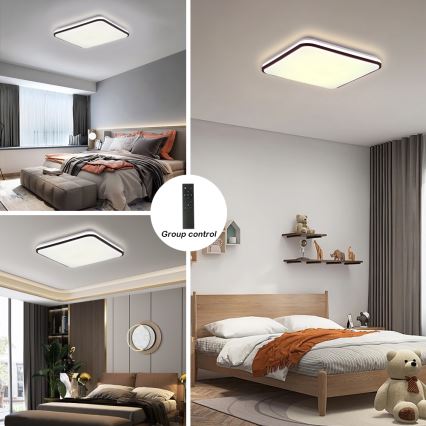 Brilagi - LED Prigušiva stropna svjetiljka SMART LED/36W/230V 3000-6000K 45x45 cm Wi-Fi Tuya + daljinski upravljač