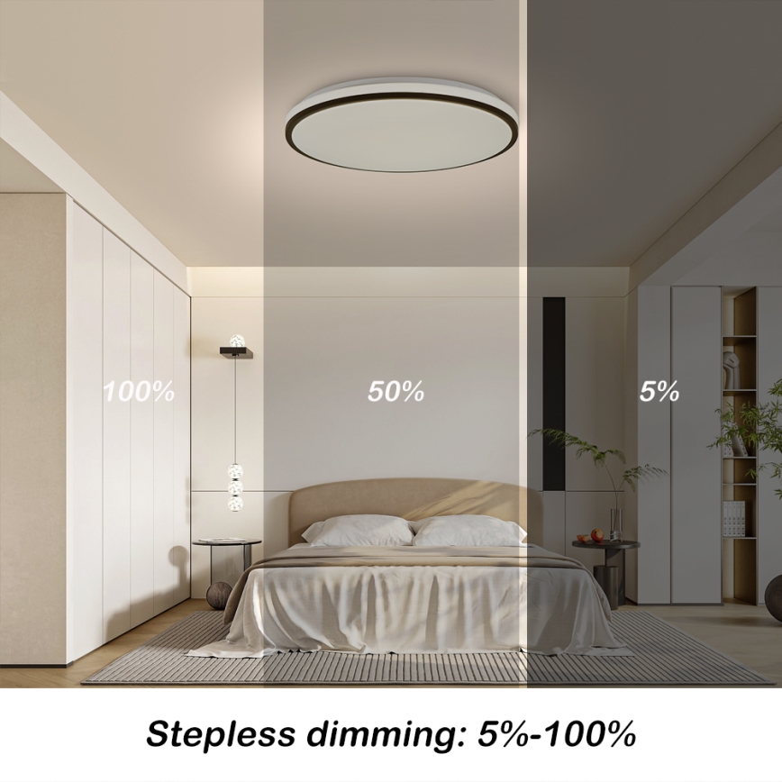 Brilagi - LED Prigušiva stropna svjetiljka SMART LED/36W/230V 3000-6000K pr. 45 cm Wi-Fi Tuya + daljinski upravljač