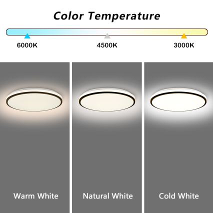Brilagi - LED Prigušiva stropna svjetiljka SMART LED/36W/230V 3000-6000K pr. 45 cm Wi-Fi Tuya + daljinski upravljač