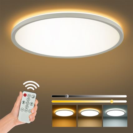 Brilagi - LED Prigušiva stropna svjetiljka ULTRA SLIM LED/24W/230V 2700-6500K pr. 42 cm bijela + daljinski upravljač