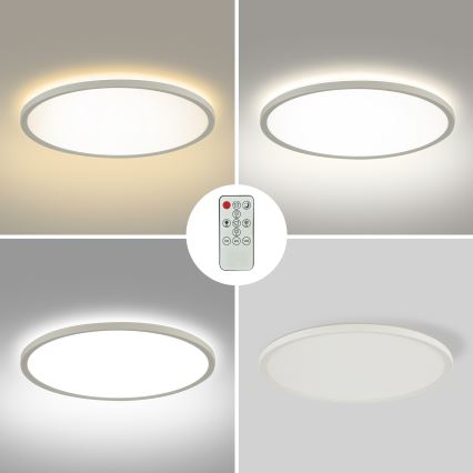 Brilagi - LED Prigušiva stropna svjetiljka ULTRA SLIM LED/24W/230V 2700-6500K pr. 42 cm bijela + daljinski upravljač
