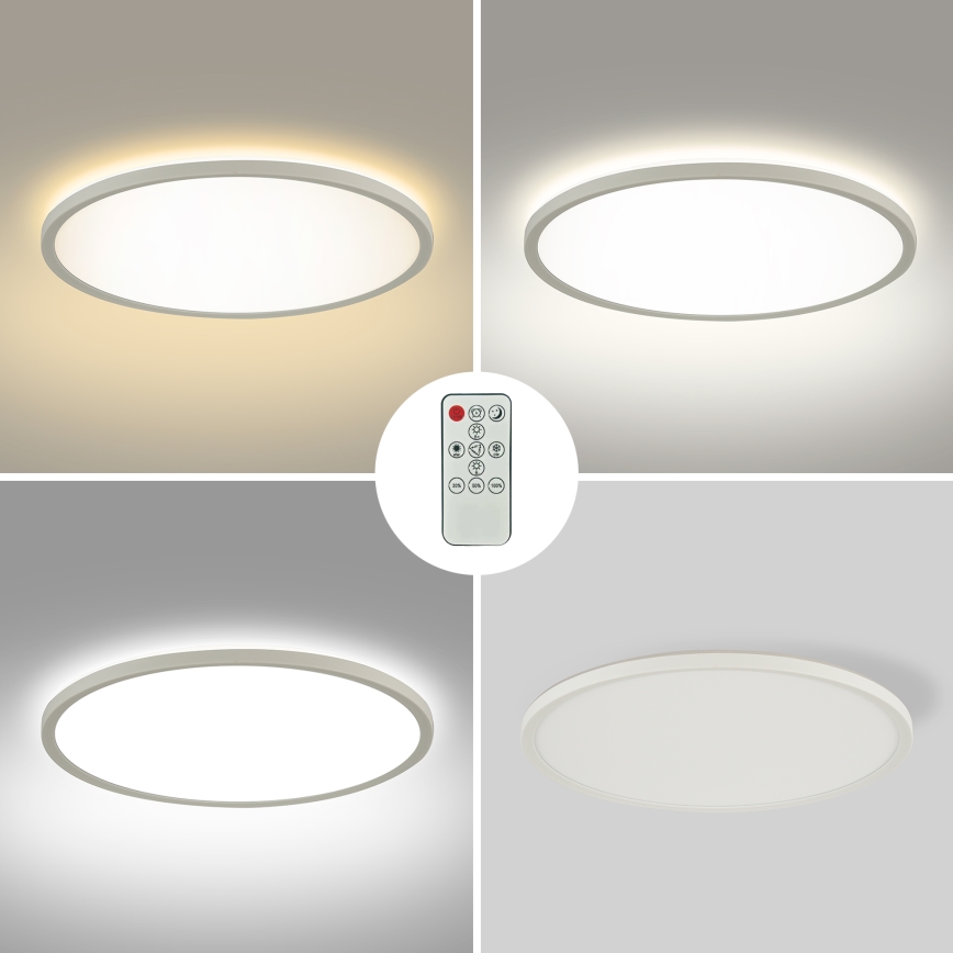 Brilagi - LED Prigušiva stropna svjetiljka ULTRA SLIM LED/24W/230V 2700-6500K pr. 42 cm bijela + daljinski upravljač