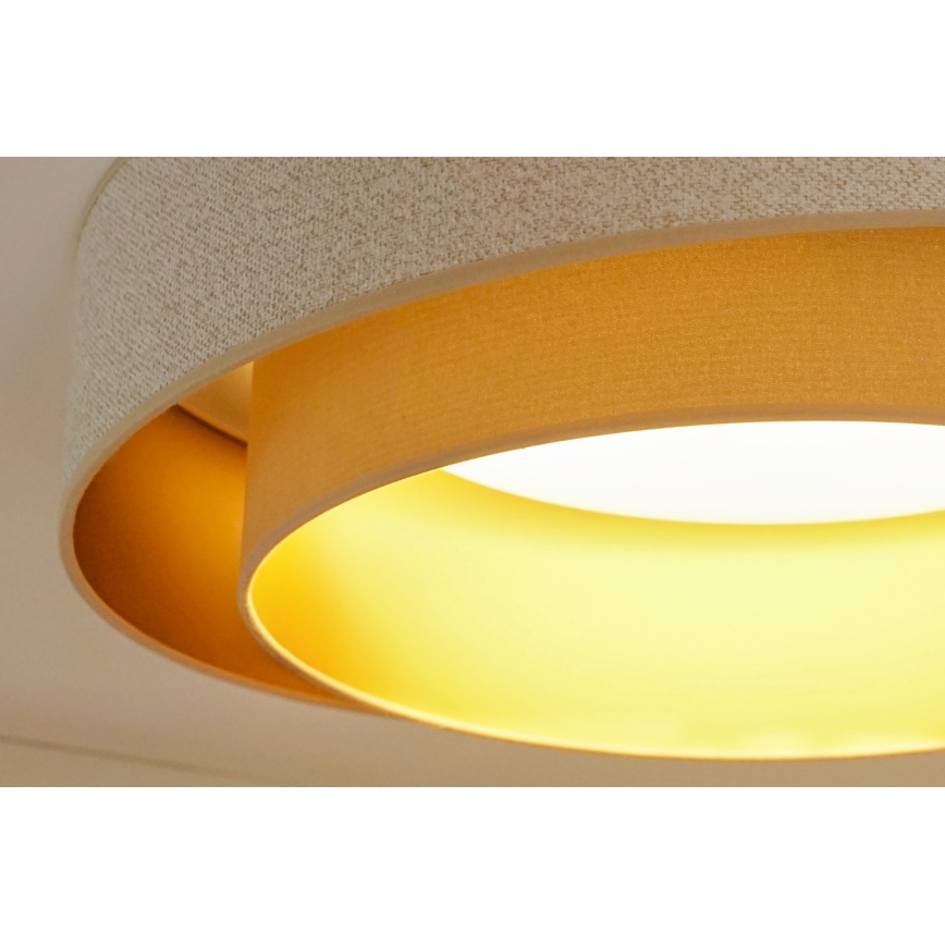 Brilagi - LED Prigušiva stropna svjetiljka VEGAS SHINE LED/24W/230V pr. 60 cm 3000/4000/6500K krem/bež + daljinski upravljač