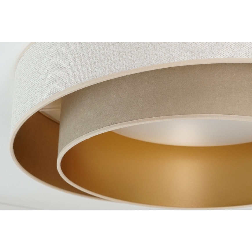 Brilagi - LED Prigušiva stropna svjetiljka VEGAS SHINE LED/24W/230V pr. 60 cm 3000/4000/6500K krem/bež + daljinski upravljač