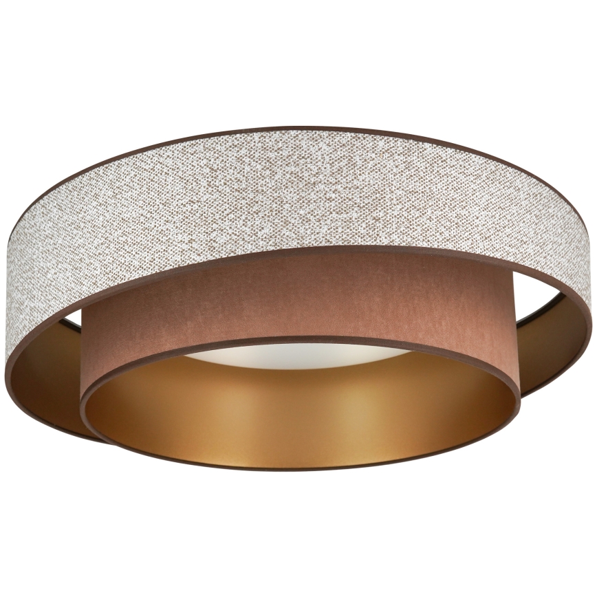 Brilagi - LED Prigušiva stropna svjetiljka VEGAS SHINE LED/24W/230V pr. 60 cm 3000/4000/6500K smeđa + daljinski upravljač
