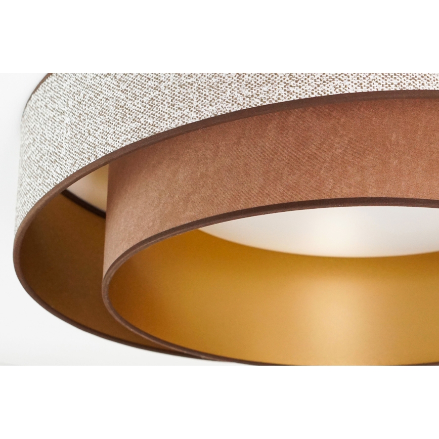 Brilagi - LED Prigušiva stropna svjetiljka VEGAS SHINE LED/24W/230V pr. 60 cm 3000/4000/6500K smeđa + daljinski upravljač