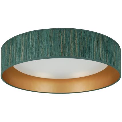 Brilagi - LED Prigušiva stropna svjetiljka VEGAS SHINE LED/24W/230V 3000/4000/6500K slama zelena/zlatna + daljinski upravljač