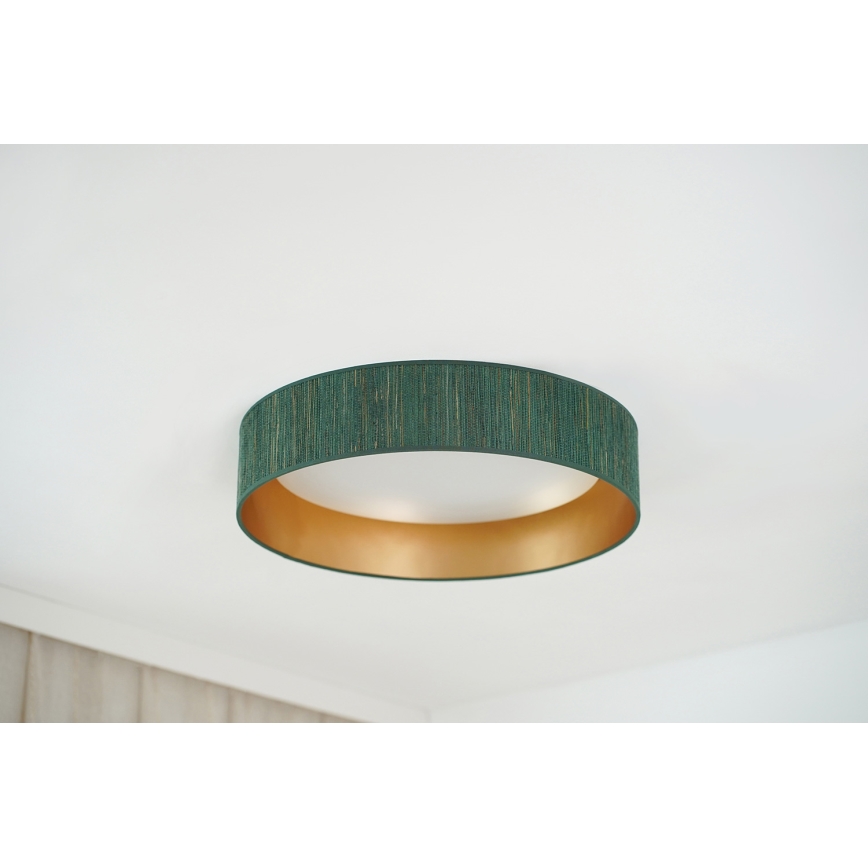 Brilagi - LED Prigušiva stropna svjetiljka VEGAS SHINE LED/24W/230V 3000/4000/6500K slama zelena/zlatna + daljinski upravljač