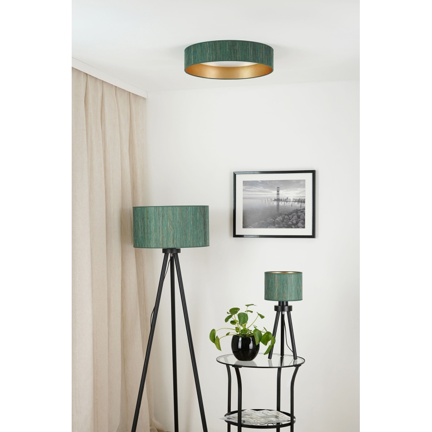 Brilagi - LED Prigušiva stropna svjetiljka VEGAS SHINE LED/24W/230V 3000/4000/6500K slama zelena/zlatna + daljinski upravljač