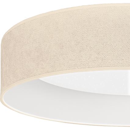 Brilagi - LED stropno svjetlo s mogućnošću prigušivanja VELVET SMARTIX STARS LED/36W/230V 3000-6000K promjer 55 cm krem boje Wi-Fi Tuya Beacon + daljinski upravljač