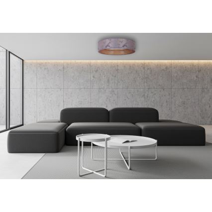 Brilagi - LED Prigušiva stropna svjetiljka VELVET SMART LED/36W/230V pr. 55 cm 2700-6500K Wi-Fi Tuya siva/zlatna + daljinski upravljač