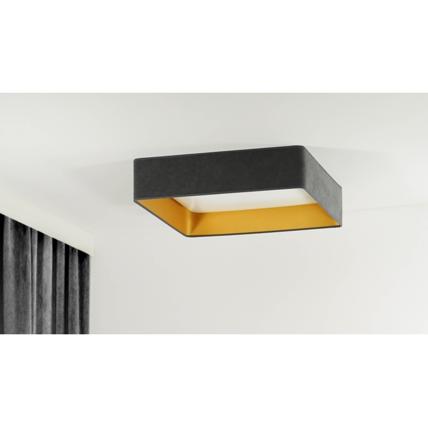 Brilagi - LED stropno svjetlo s mogućnošću prigušivanja VELVET SQUARE LED/24W/230V 43x43 cm 3000/4000/6500K + daljinski upravljač, sivo