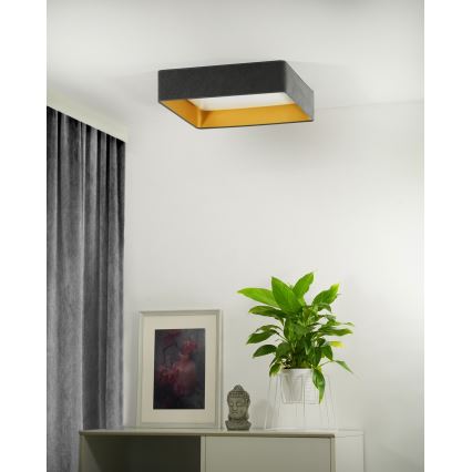 Brilagi - LED stropno svjetlo s mogućnošću prigušivanja VELVET SQUARE LED/24W/230V 43x43 cm 3000/4000/6500K + daljinski upravljač, sivo