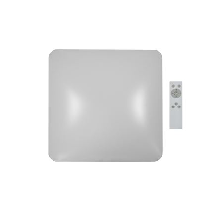 Brilagi - LED stropno svjetlo s mogućnošću prigušivanja VELVET SQUARE LED/24W/230V 43x43 cm 3000/4000/6500K + daljinski upravljač, sivo