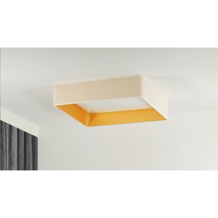 Brilagi - LED Prigušiva stropna svjetiljka VELVET SQUARE LED/24W/230V 3000/4000/6500K + daljinski upravljač krem