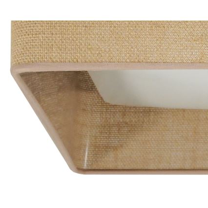 Brilagi - LED prigušivo stropno svjetlo VELVET SQUARE SMART LED/36W/230V 60x60 cm 2700-6500K Wi-Fi Tuya + daljinski upravljač smeđa