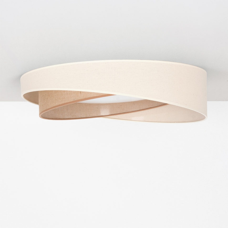 BRILAGI - LED Prigušivo stropno svjetlo VELVET TWIST LED/36W/230V 3000-6000K Ø 65 cm Wi-Fi Tuya Beacon krem/bež + daljinski upravljač