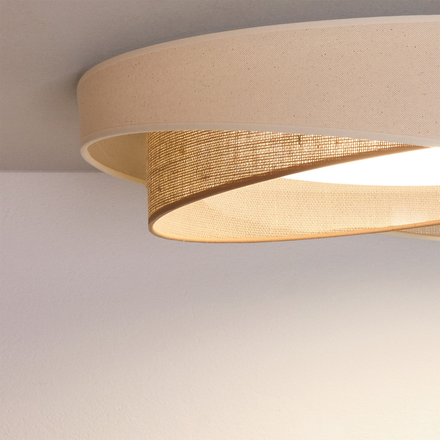 BRILAGI - LED Prigušivo stropno svjetlo VELVET TWIST LED/36W/230V 3000-6000K Ø 65 cm Wi-Fi Tuya Beacon krem/bež + daljinski upravljač