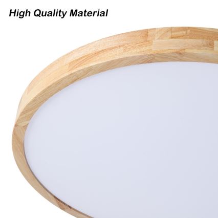Brilagi - LED stropna svjetiljka s mogućnošću prigušivanja WOODLINE LED/72W/230V 3000-6000K hrast promjera 60 cm + daljinski upravljač
