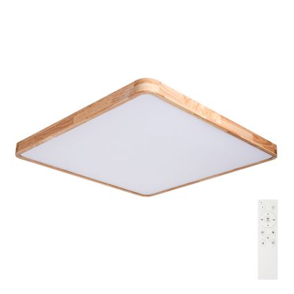 Brilagi - LED stropno svjetlo s mogućnošću prigušivanja WOODLINE SQUARE LED/180W/230V 3000-6000K hrast 100x100 cm + daljinsko upravljanje
