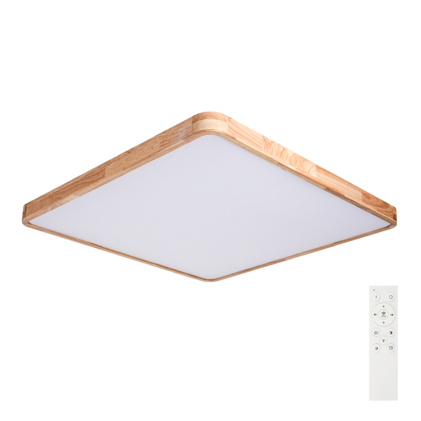 Brilagi - LED stropno svjetlo s mogućnošću prigušivanja WOODLINE SQUARE LED/180W/230V 3000-6000K hrast 100x100 cm + daljinsko upravljanje