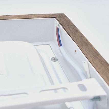 Brilagi - LED Prigušiva stropna svjetiljka za kupaonicu WOODY FRAME LED/24W/230V hrast 30x30 cm 3000-6000K IP44 + daljinski upravljač