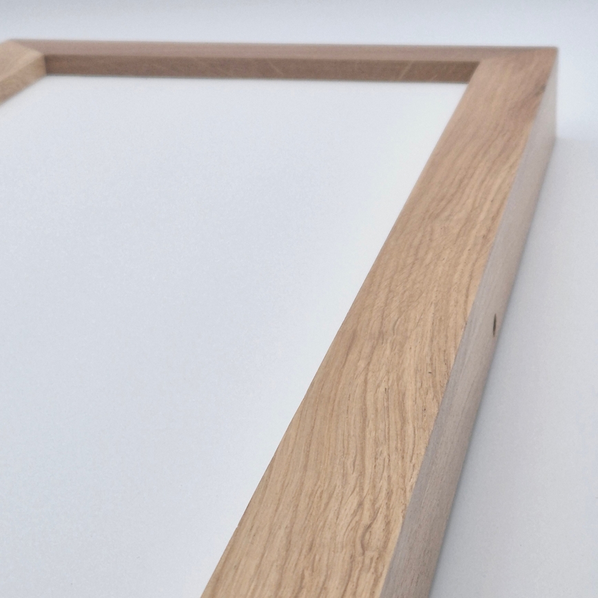 Brilagi - LED Prigušiva stropna svjetiljka za kupaonicu WOODY FRAME LED/50W/230V hrast 120x30 cm 3000-6000K IP44 + daljinski upravljač