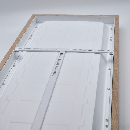 Brilagi - LED Prigušiva stropna svjetiljka za kupaonicu WOODY FRAME LED/50W/230V hrast 120x30 cm 3000-6000K IP44 + daljinski upravljač