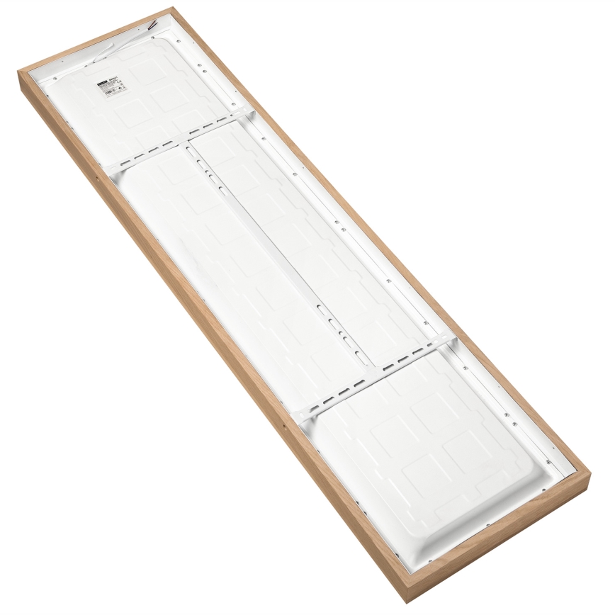 Brilagi - LED Prigušiva stropna svjetiljka za kupaonicu WOODY FRAME LED/50W/230V hrast 120x30 cm 3000-6000K IP44 + daljinski upravljač