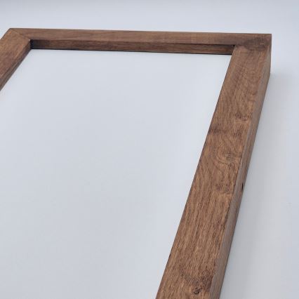 Brilagi - LED Prigušiva stropna svjetiljka za kupaonicu WOODY FRAME LED/50W/230V hrast trešnja 120x30 cm 3000-6000K IP44 + daljinski upravljač