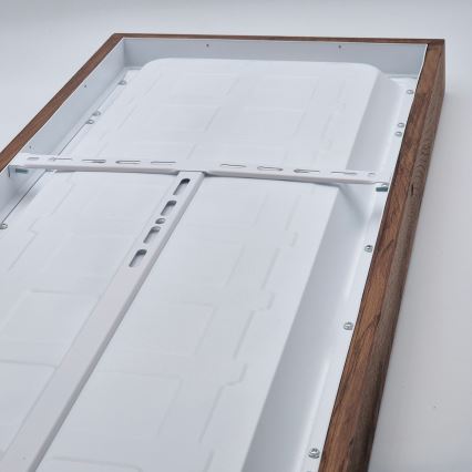 Brilagi - LED Prigušiva stropna svjetiljka za kupaonicu WOODY FRAME LED/50W/230V hrast trešnja 120x30 cm 3000-6000K IP44 + daljinski upravljač