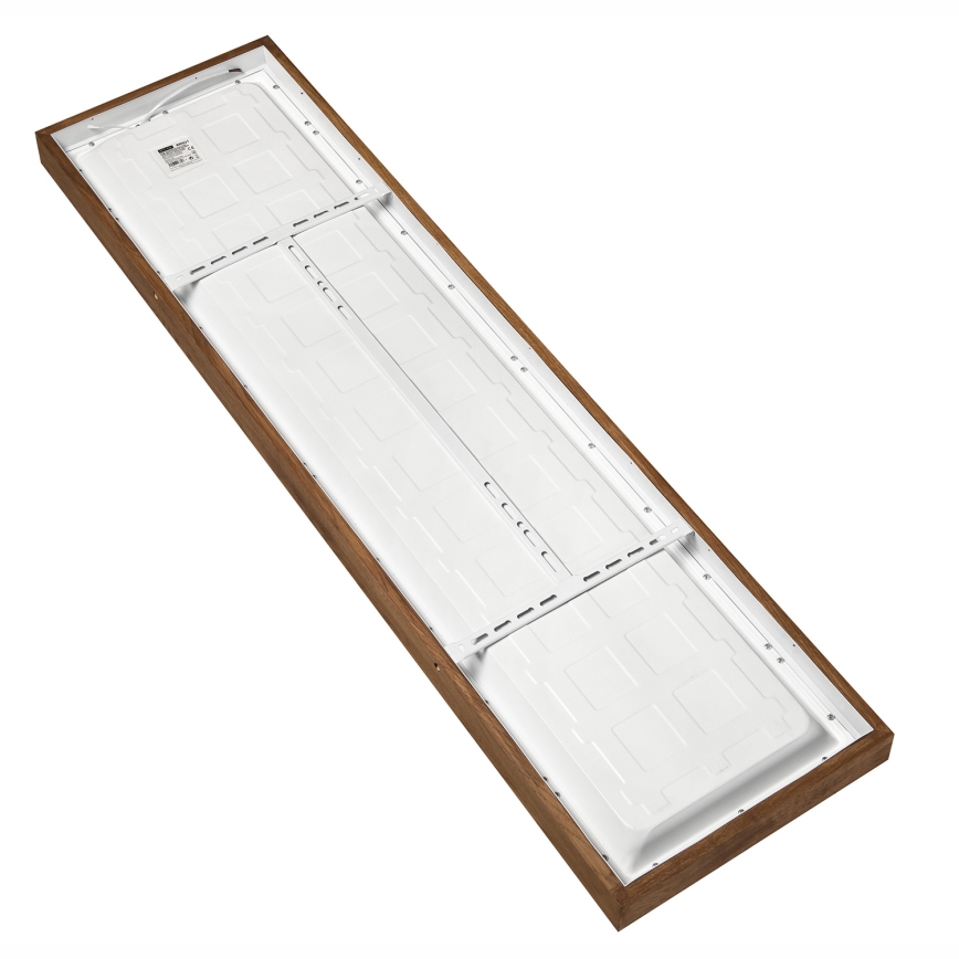 Brilagi - LED Prigušiva stropna svjetiljka za kupaonicu WOODY FRAME LED/50W/230V hrast trešnja 120x30 cm 3000-6000K IP44 + daljinski upravljač