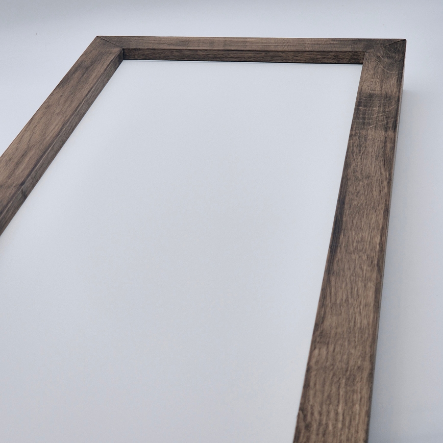 Brilagi - LED Prigušiva stropna svjetiljka za kupaonicu WOODY FRAME LED/50W/230V hrast 120x30 cm 3000-6000K IP44 + daljinski upravljač