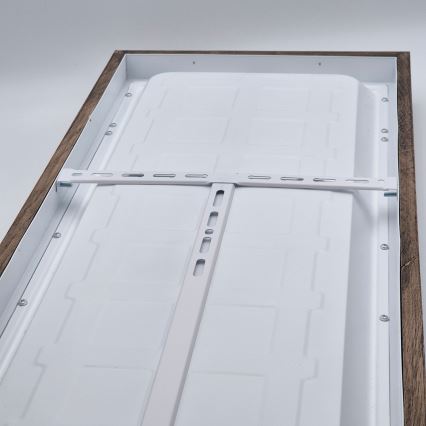 Brilagi - LED Prigušiva stropna svjetiljka za kupaonicu WOODY FRAME LED/50W/230V hrast 120x30 cm 3000-6000K IP44 + daljinski upravljač