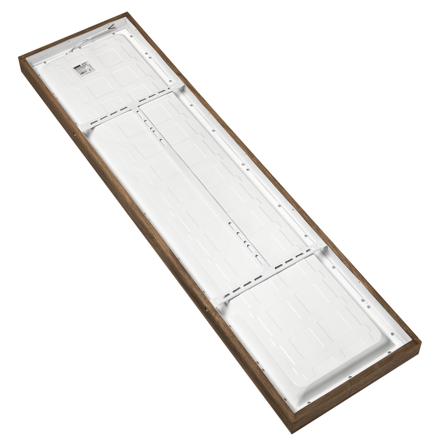 Brilagi - LED Prigušiva stropna svjetiljka za kupaonicu WOODY FRAME LED/50W/230V hrast 120x30 cm 3000-6000K IP44 + daljinski upravljač